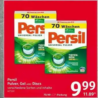 Selgros Persil Pulver, Gel Oder Discs Angebot