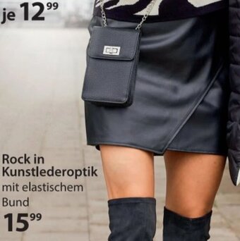 NKD Rock in Kunstlederoptik mit elastischem Bund Angebot