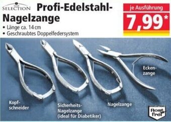 Norma TOP SELECTION Profi-Edelstahl Nagelzange Angebot