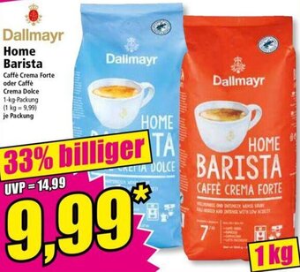 Norma Dallmayr Home Barista 1 kg Packung Angebot