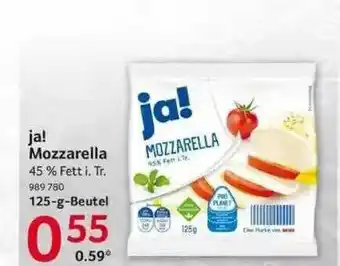 Selgros Ja! Mozzarella Angebot