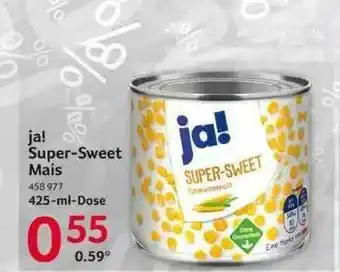 Selgros Ja! Super-sweet Mais Angebot