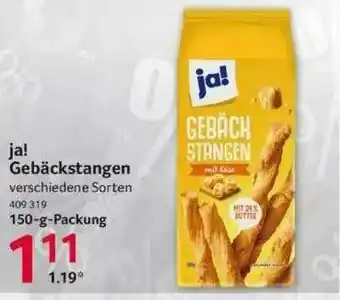 Selgros Ja! Gebäckstangen Angebot