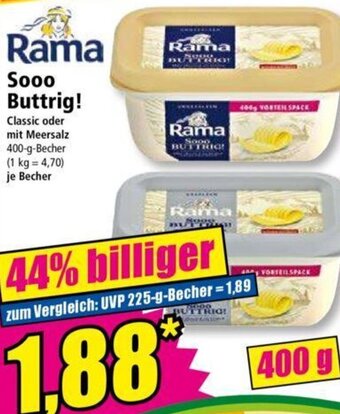 Norma Rama Sooo Buttrig! 400 g Becher Angebot