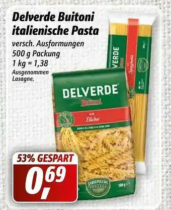 Simmel Delverde Buitoni Italienische Pasta Angebot