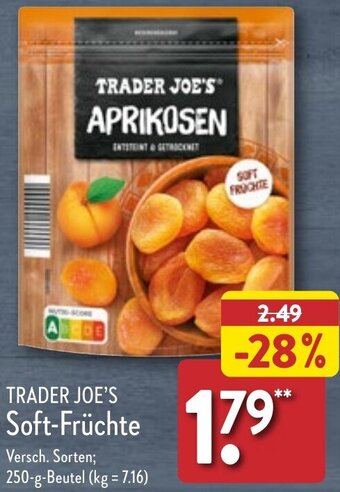 Aldi Nord TRADER JOE'S Soft-Früchte 250 g Beutel Angebot
