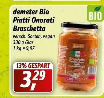 Simmel Demeter Bio Piatti Onorati Bruschetta Angebot