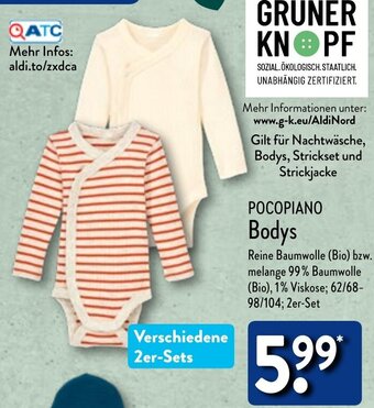 Aldi Nord POCOPIANO Bodys Angebot