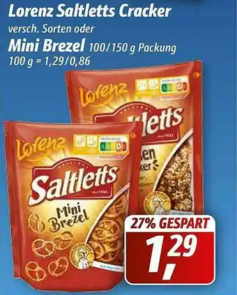 Simmel Lorenz Saltletts Cracker Oder Mini Brezel Angebot