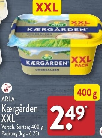 Aldi Nord ARLA Kærgården XXL 400 g Packung Angebot