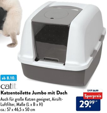 Aldi Nord catit Katzentoilette Jumbo mit Dach Angebot