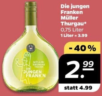 NETTO Die jungen Franken Müller Thurgau 0,75 Liter Angebot