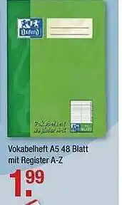 V Markt Vokabelheft A5 Oxford Angebot