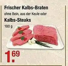 V Markt Frischer Kalbs-braten Oder Kalbs-steaks Angebot