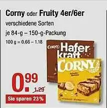 V Markt Corny Oder Fruity 4er Oder 6er Angebot