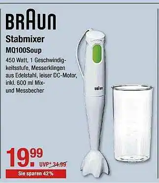 V Markt Braun Stabmixer Mq100soup Angebot