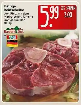 WEZ Deftige Beinscheibe Bauern Gut Angebot