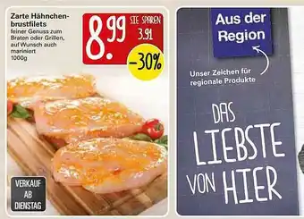 WEZ Zarte Hähnchenbrustfilets Angebot