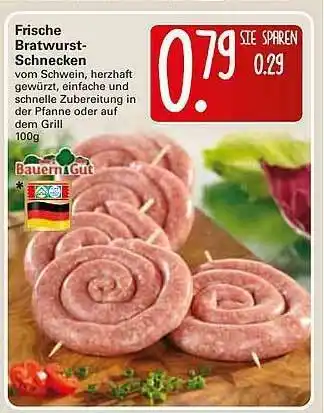 WEZ Frische Bratwurst-schnecken Angebot