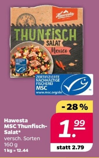 NETTO Hawesta MSC Thunfisch-Salat 160 g Angebot