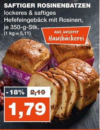 mein real SAFTIGER ROSINENBATZEN 350g Angebot