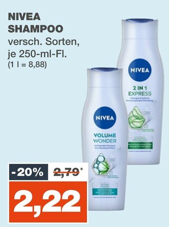 mein real NIVEA SHAMPOO 250ml Angebot