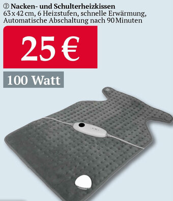 Woolworth Nacken und Schulterheizkissen 100 Watt Angebot