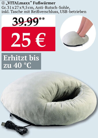 Woolworth VITALmaxx Fußwärmer Angebot