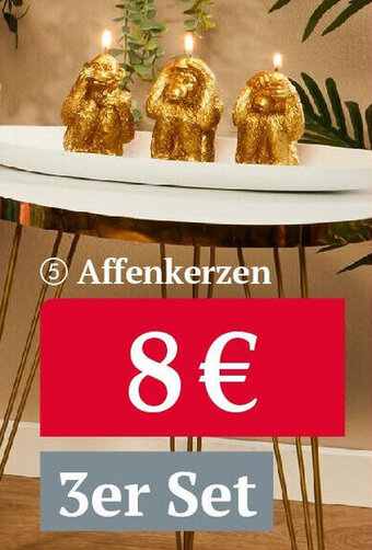 Woolworth Affenkerzen 3er Set Angebot