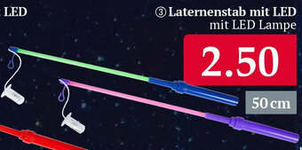 Woolworth Laternenstab mit LED 50 cm Angebot