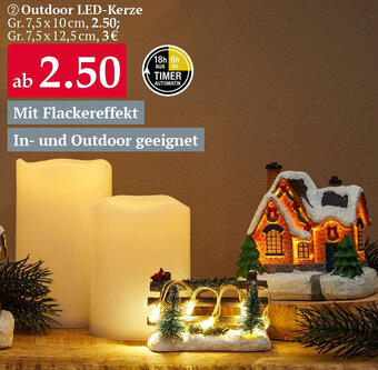 Woolworth Outdoor LED-Kerze Angebot