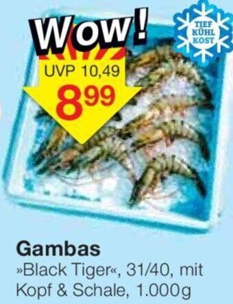 Jawoll Gambas Black Tiger 1000 g Angebot