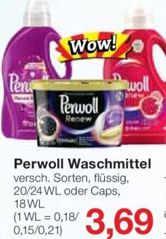 Jawoll Perwoll Waschmittel 18 WL Angebot