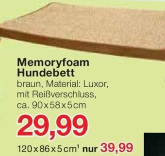 Jawoll Memoryfoam Hundebett Angebot