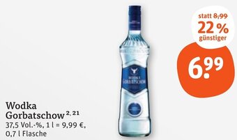 tegut Wodka Gorbatschow 0,7 L Flasche Angebot