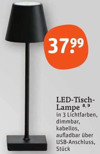 tegut LED-Tisch Lampe Angebot