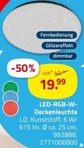 ROLLER LED RGB-W-Deckenleuchte Angebot
