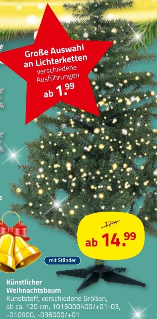 Künstlicher Weihnachtsbaum Angebot bei ROLLER