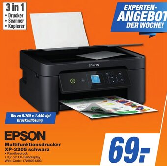 K+B Expert EPSON Multifunktionsdrucker XP-3205 schwarz Angebot