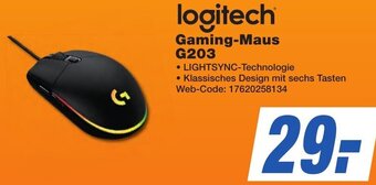 K+B Expert logitech Gaming-Maus G203 Angebot