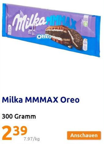 Action Milka MMMAX Oreo 300 Gramm Angebot