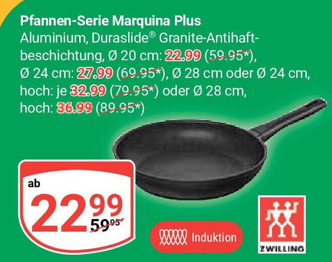 ZWILLING PfannenSerie Marquina Plus Angebot bei Globus