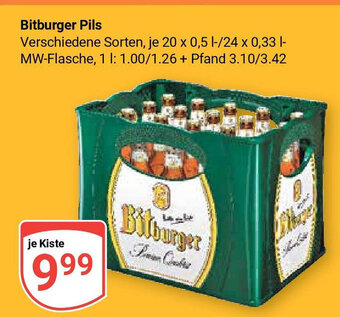 Globus Bitburger Pils20*500/24*330ml Angebot