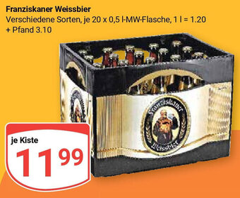 Globus Franziskaner Weissbier 20*500ml Angebot