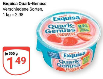 Globus Exquisa Quark-Genuss je 500 g Angebot