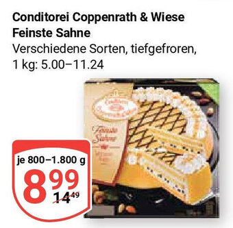 Globus Conditorei Coppenrath & Wiese Feinste Sahne 800-1800g Angebot