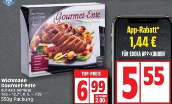 Edeka Wichmann Gourmet-Ente 550g Packung Angebot