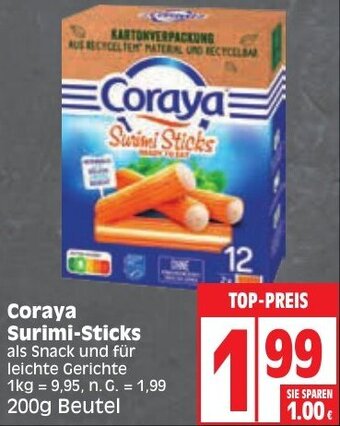 Edeka Coraya Surimi-Sticks 200g Beutel Angebot