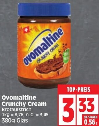 Edeka Ovomaltine Crunchy Cream 380 g Glas Angebot