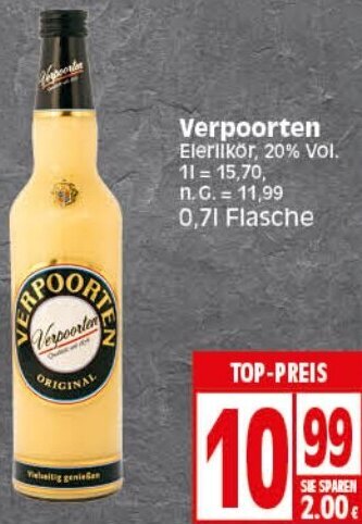 Elli Markt Verpoorten Eierlikör 0,7 L Flasche Angebot